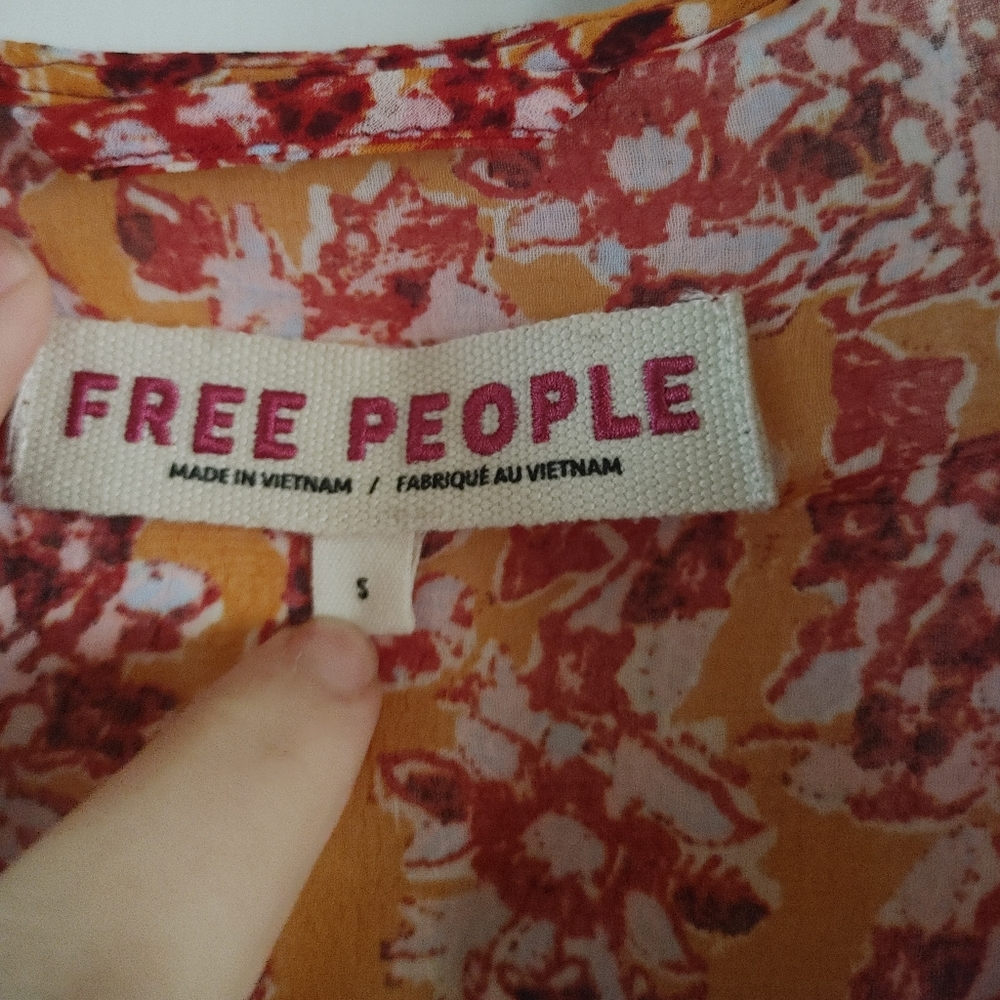 Free People Lorraine Tiered Kimono Top Size S - Picture 5 of 8